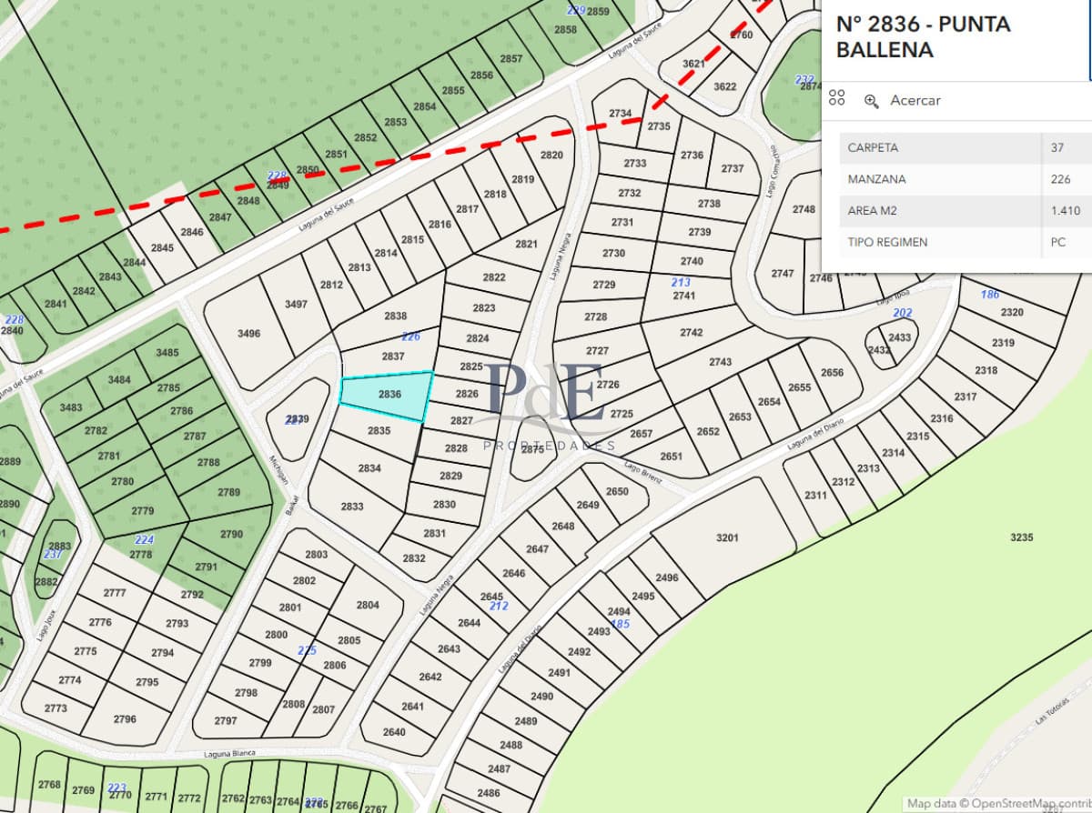 Terreno en venta | Club del Lago, Punta Ballena