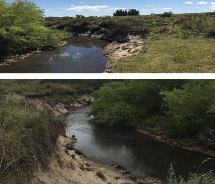 Exclusivo campo con costa de arroyo